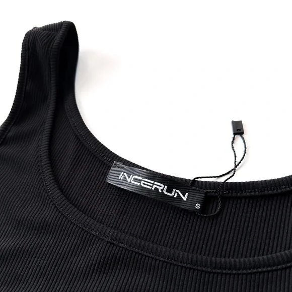 Y2K | Men's Black Cutout Tank Top | Size S - Picture 5 of 7